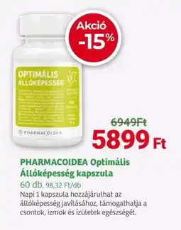 Herbaház PHARMACOIDEA Optimális Állóképesség kapszula ajánlat