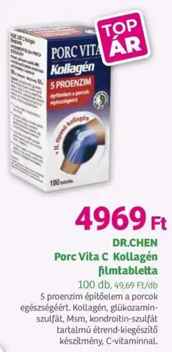 Herbaház Dr. Chen Porc Vita C Kollagén filmtabletta ajánlat
