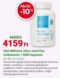Herbaház USA MEDICAL Ultra Joint Flex Glükozamin + MSM kapszula ajánlat