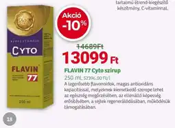 Herbaház FLAVIN 77 Cyto szirup ajánlat