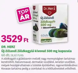 Herbaház Dr. Herz Új-Zélandi Zöldkagyló kivonat kapszula ajánlat