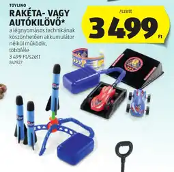 ALDI Toylino rakéta- vagy autókilövő ajánlat