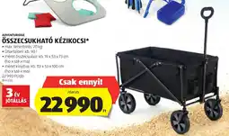 ALDI Adventuridge összecsukható kézikocsi ajánlat