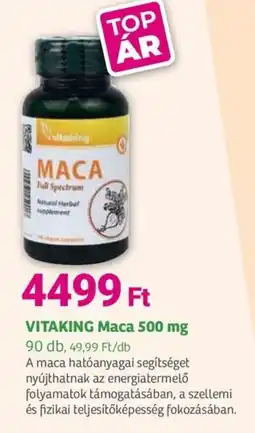 Herbaház VitaKing Maca ajánlat