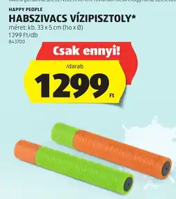 ALDI Happy people habszivacs vízipisztoly ajánlat