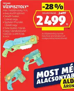 ALDI Toylino vízipisztoly ajánlat