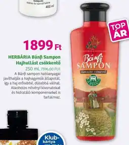 Herbaház HERBÁRIA Bánfi Sampon Hajhullást csökkentő ajánlat