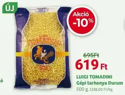 Herbaház Luigi Tomadini Gépi tarhonya Durum ajánlat