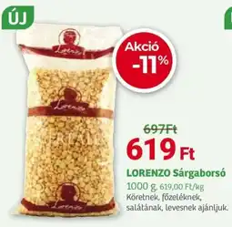 Herbaház Lorenzo Sárgaborsó ajánlat