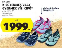 ALDI Lily & dan kisgyermek vagy gyermek vízi cipő ajánlat