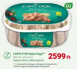 Herbaház Carte D'Or Vegán Fagyi ajánlat