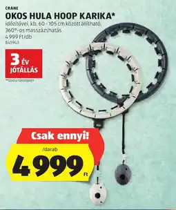 ALDI Crane okos hula hoop karika ajánlat