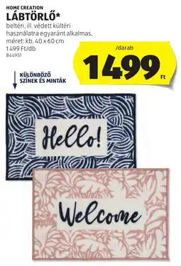 ALDI Home creation lábtörlő ajánlat