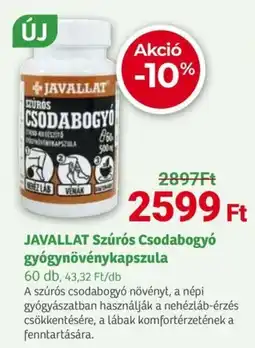 Herbaház JAVALLAT Szúrós Csodabogyó gyógynövénykapszula ajánlat