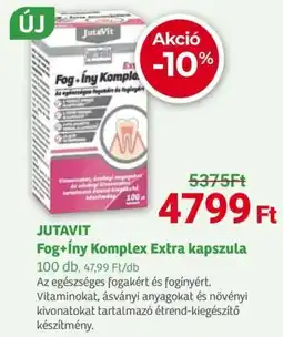 Herbaház JutaVit Fog+ĺny Komplex Extra kapszula ajánlat