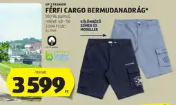 ALDI Up 2 fashion férfi cargo bermudanadrág ajánlat