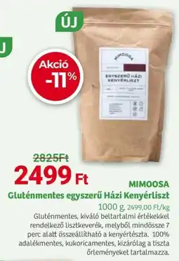 Herbaház MIMOOSA Gluténmentes egyszerű Házi Kenyérliszt ajánlat