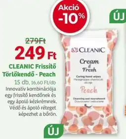 Herbaház CLEANIC Frissítő Törlőkendő - Peach ajánlat