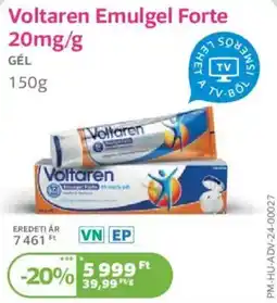 Kulcs Patika Voltaren Emulgel Forte ajánlat