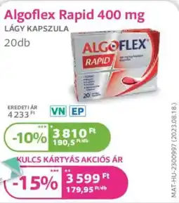 Kulcs Patika Algoflex Rapid kapszula ajánlat