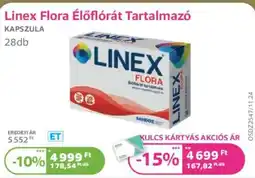 Kulcs Patika Linex Flora Élőflórát Tartalmazó kapszula ajánlat