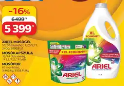 Auchan Ariel mosógél, mosókapszula, mosópor ajánlat