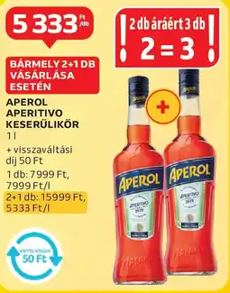 Auchan Aperol aperitivo keserűlikőr ajánlat