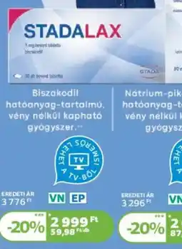 Kulcs Patika STADALAX tabletta ajánlat