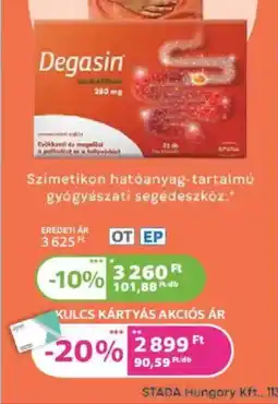 Kulcs Patika Degasin tabletta ajánlat