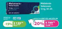 Kulcs Patika Melatonin Valerosav tabletta ajánlat
