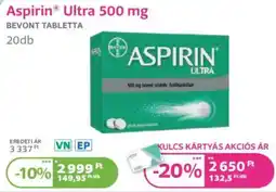 Kulcs Patika Aspirin Ultra bevont tabletta ajánlat