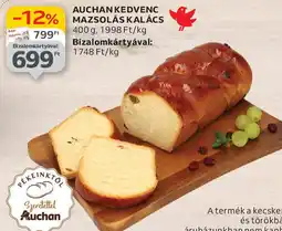 Auchan Auchan kedvenc mazsolás kalács ajánlat