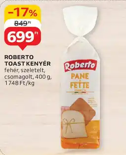 Auchan Roberto toast kenyér ajánlat