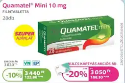 Kulcs Patika Quamatel Mini filmtabletta ajánlat