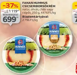 Auchan Fanan hummus csicseriborsókrém ajánlat