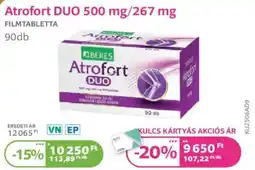 Kulcs Patika Atrofort DUO filmtabletta ajánlat