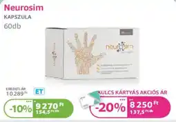 Kulcs Patika Neurosim kapszula ajánlat
