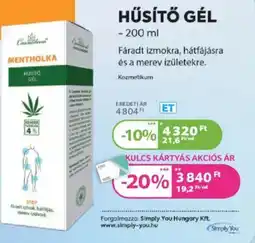 Kulcs Patika Hűsítő gél ajánlat