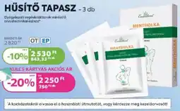 Kulcs Patika Hűsítő tapasz ajánlat