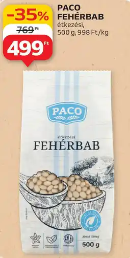 Auchan Paco fehérbab ajánlat