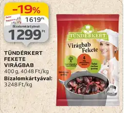 Auchan Tündérkert fekete virágbab ajánlat