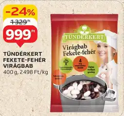 Auchan Tündérkert fekete-fehér virágbab ajánlat