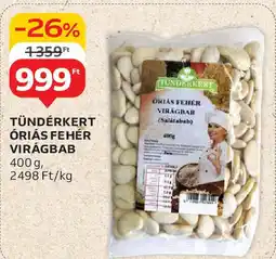 Auchan Tündérkert óriás fehér virágbab ajánlat