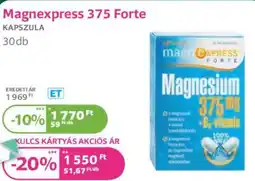 Kulcs Patika Magnexpress 375 Forte kapszula ajánlat