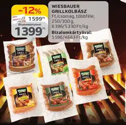 Auchan Wiesbauer grillkolbász ajánlat