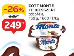 Auchan Zott monte tejdesszert ajánlat