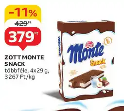Auchan Zott monte snack ajánlat