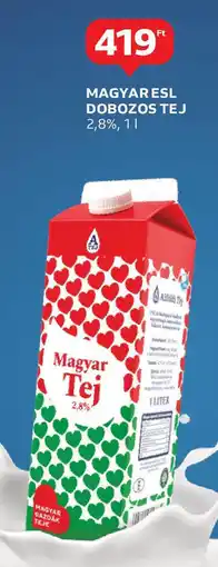 Auchan Magyar esl dobozos tej ajánlat