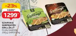Auchan Szarvasi serpenyős grillsajt ajánlat