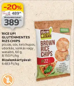 Auchan Rice up! gluténmentes rizs chips ajánlat